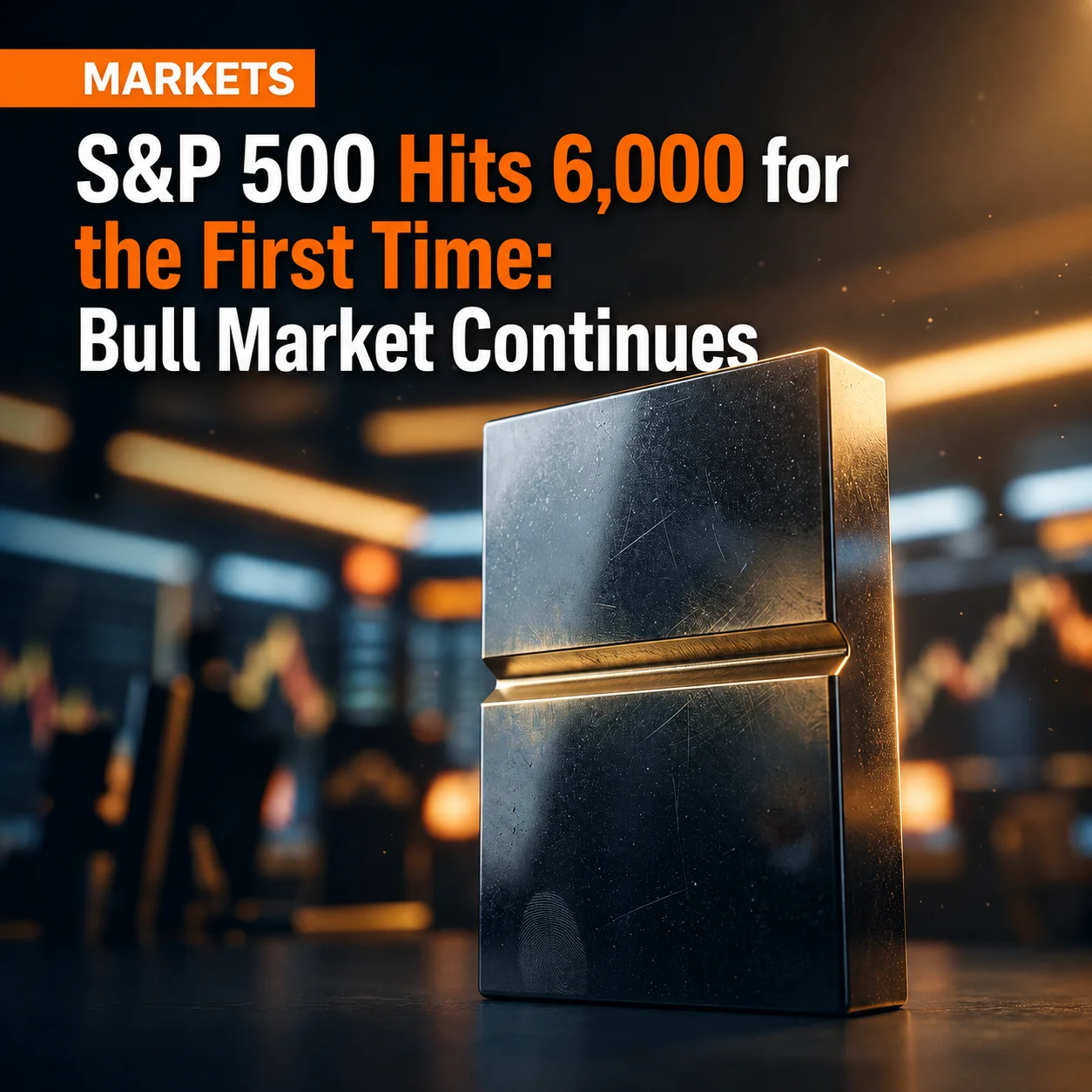 Markets: S&P 500 hits 6,000 for the first time: bull market continues